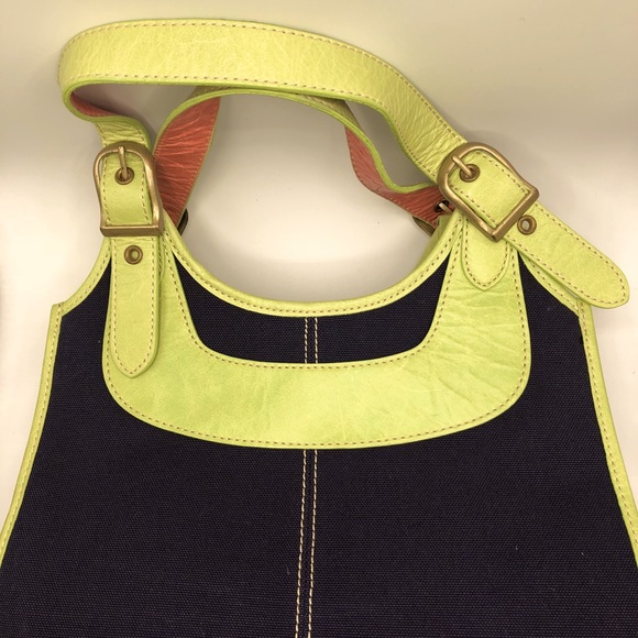 BNWOT PAUL SMITH LEATHER / CANVAS SHOULDER BAG - Picture 4 of 13